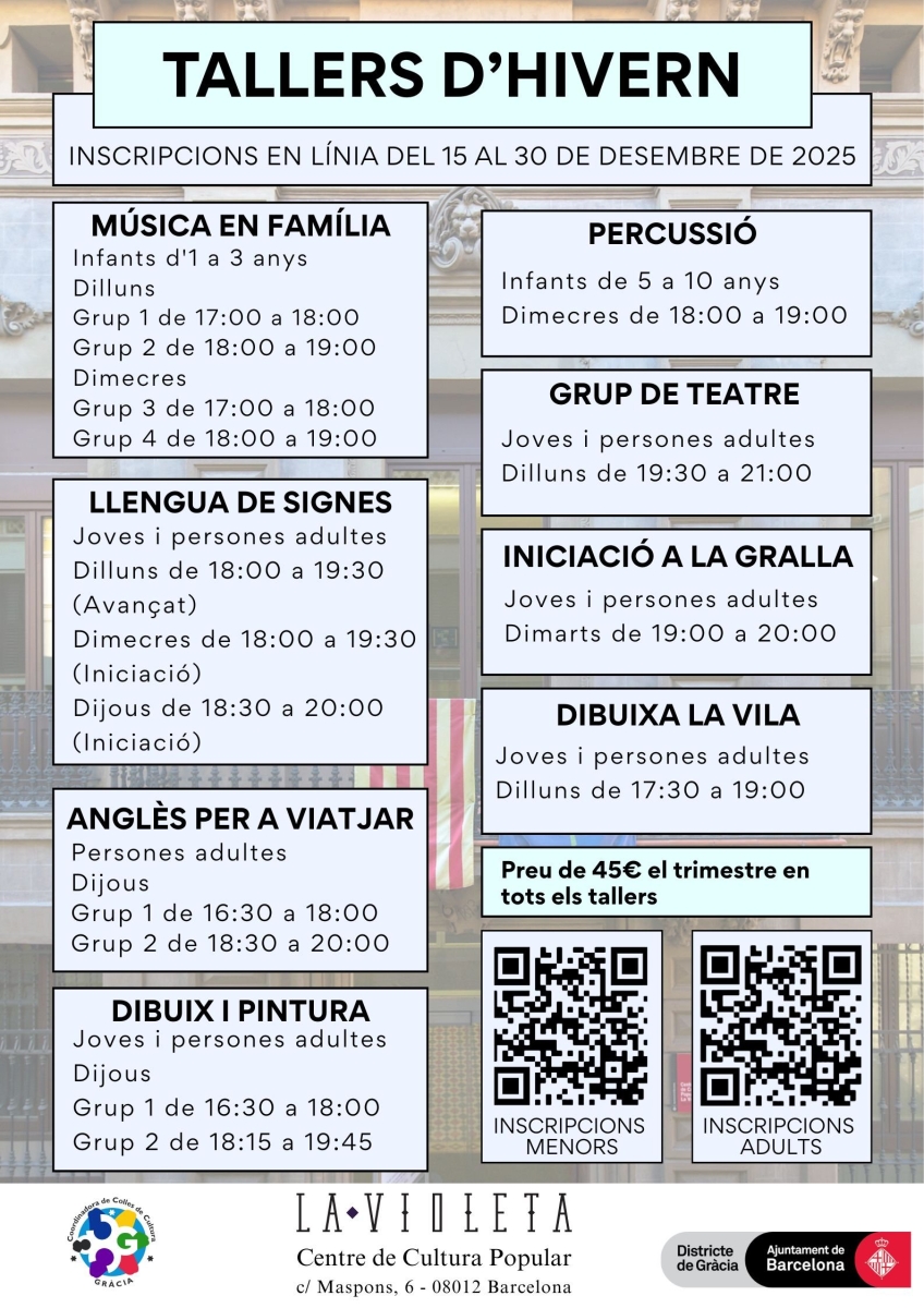 TALLERES De INVIERNO